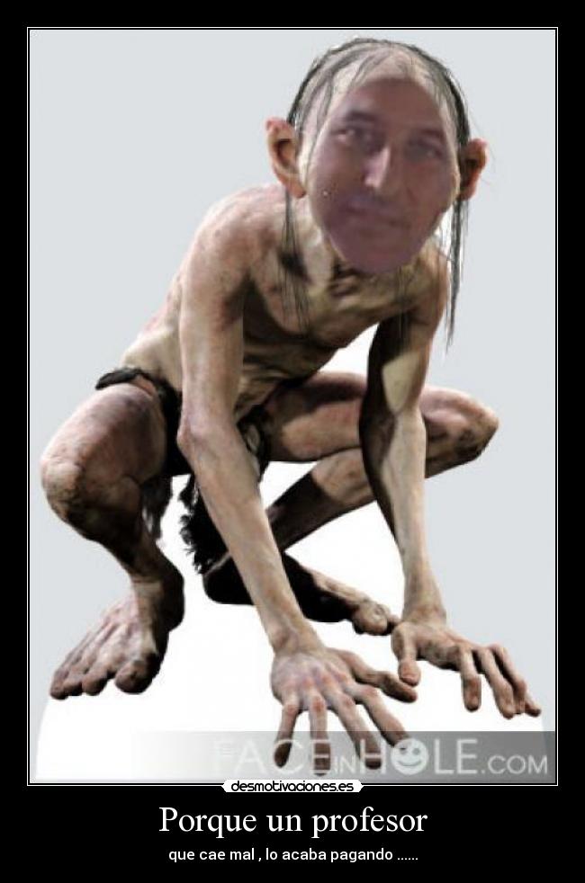 Porque un profesor -