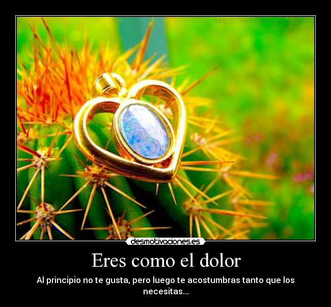 Eres como el dolor -