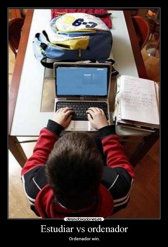 Estudiar vs ordenador - 