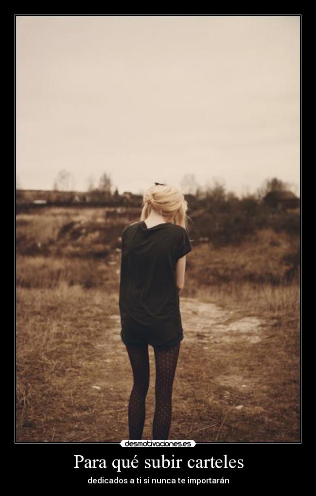 Para qué subir carteles - 