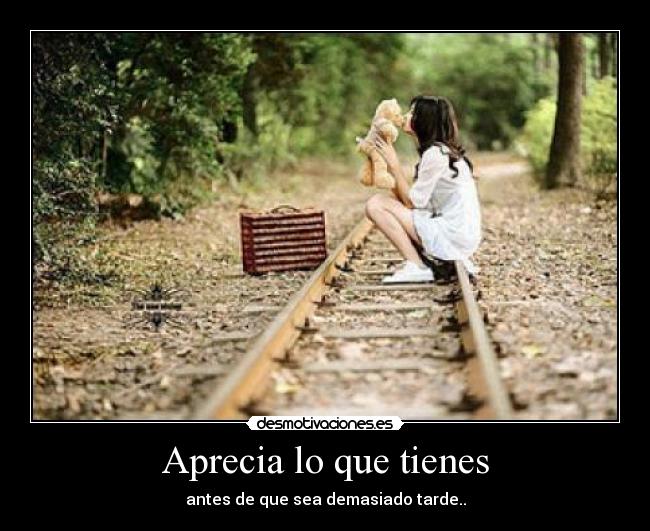 Aprecia lo que tienes - 