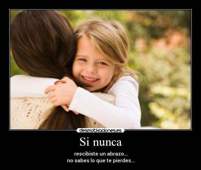 carteles abrazo recibir desmotivaciones