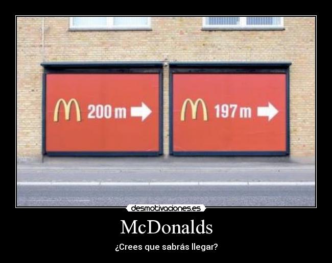 McDonalds - ¿Crees que sabrás llegar?