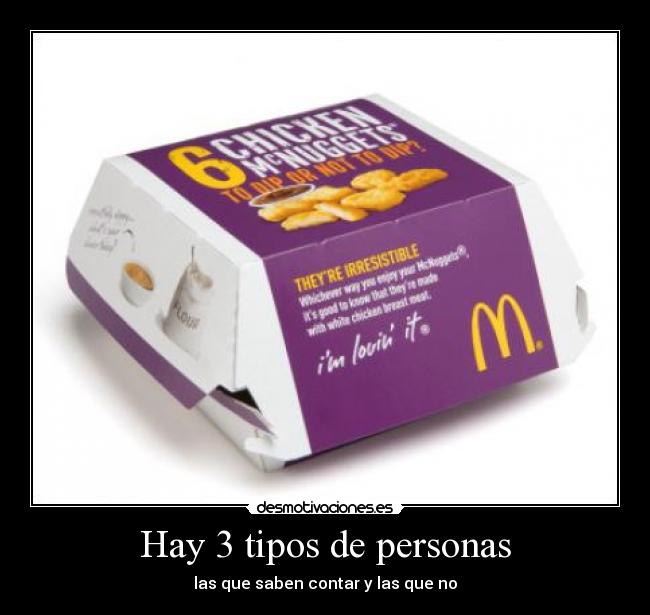 Hay 3 tipos de personas - 