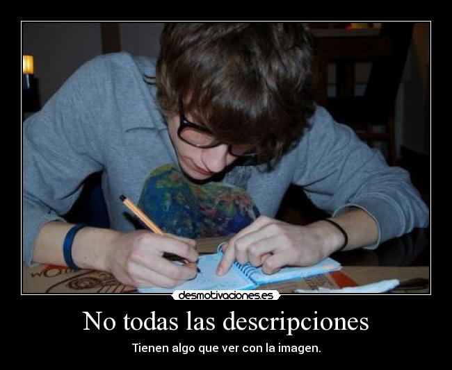 No todas las descripciones - 