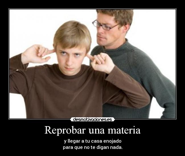 Reprobar una materia -