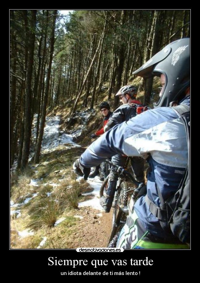 Siempre que vas tarde - un idiota delante de ti más lento !