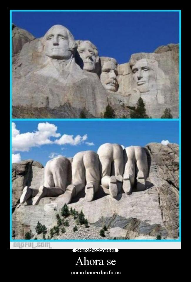 Ahora se - como hacen las fotos