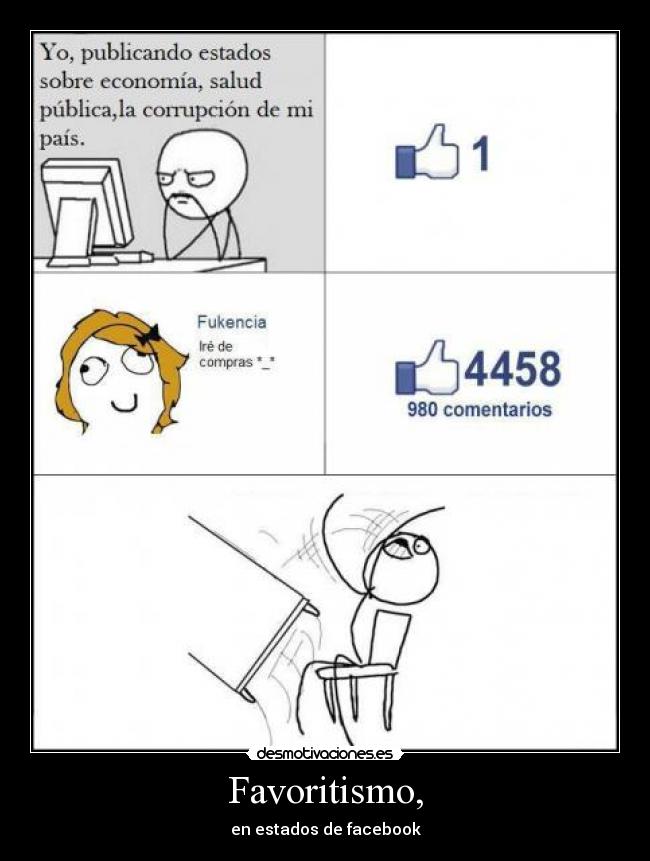 Favoritismo, - en estados de facebook