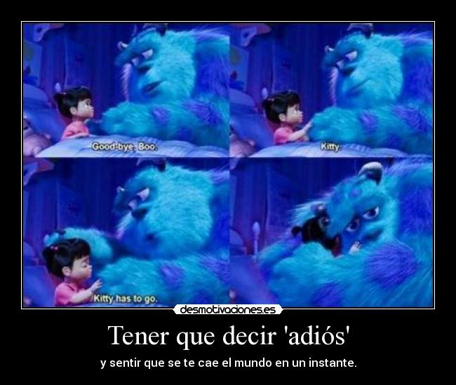 Tener que decir adiós - 