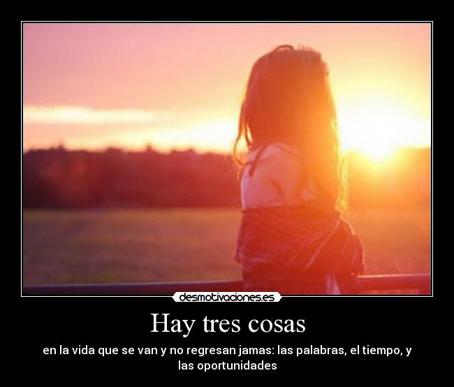 Hay tres cosas - 