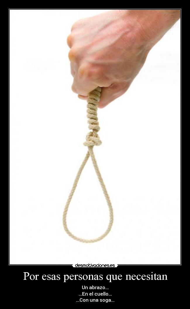 Por esas personas que necesitan -
