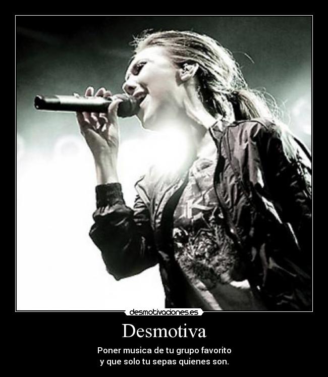 carteles musica favorito desmotivaciones