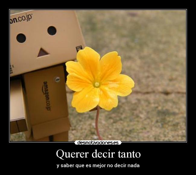 Querer decir tanto -