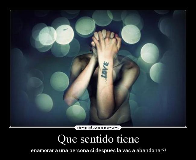 Que sentido tiene -