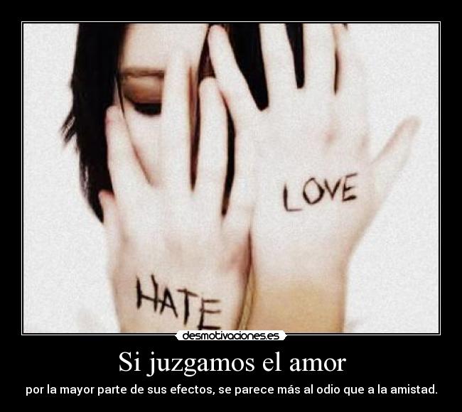 Si juzgamos el amor -