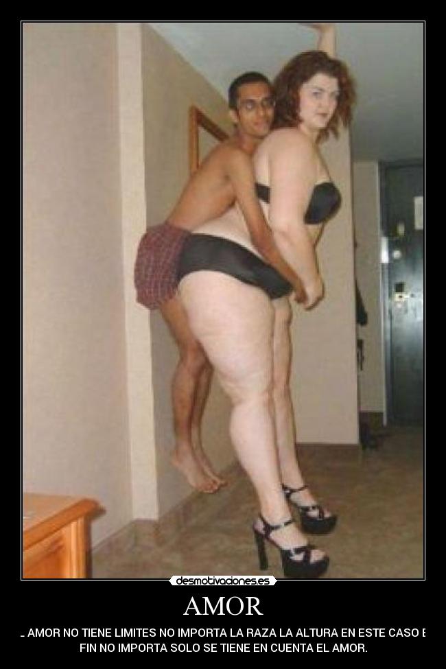 AMOR - EL AMOR NO TIENE LIMITES NO IMPORTA LA RAZA LA ALTURA EN ESTE CASO EN
FIN NO IMPORTA SOLO SE TIENE EN CUENTA EL AMOR.