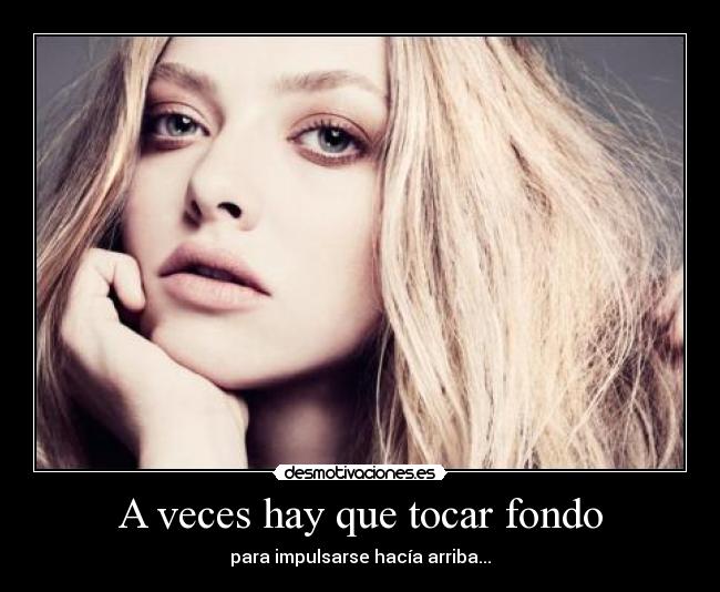 A veces hay que tocar fondo - 