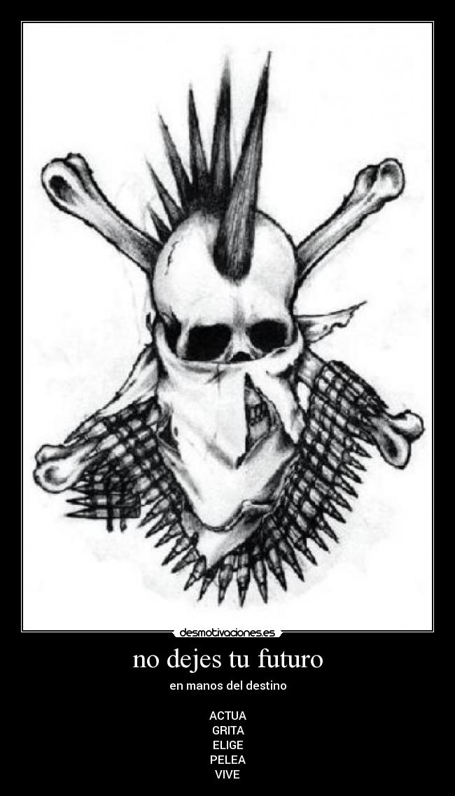 no dejes tu futuro -