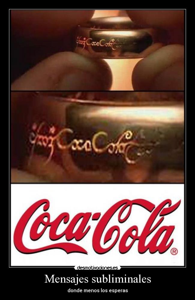 Mensajes subliminales - donde menos los esperas