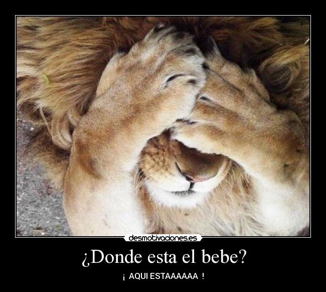 ¿Donde esta el bebe? -