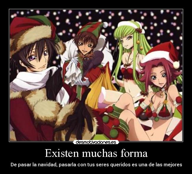 carteles iamdeliz code geass navidad desmotivaciones