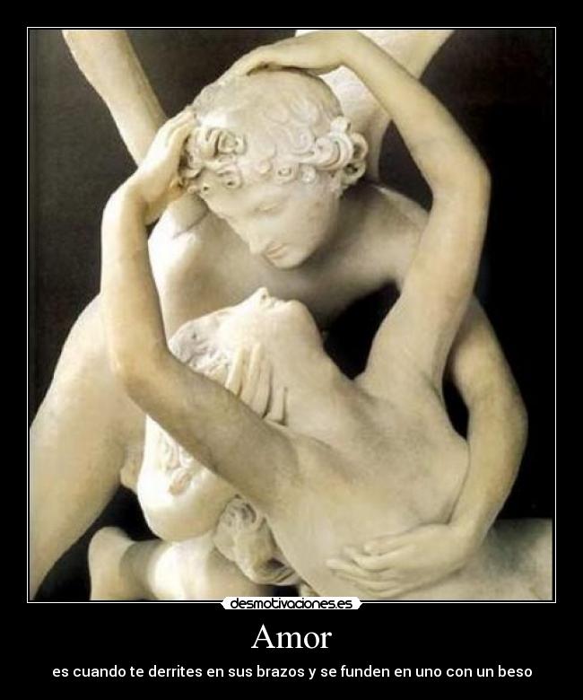 Amor - es cuando te derrites en sus brazos y se funden en uno con un beso
