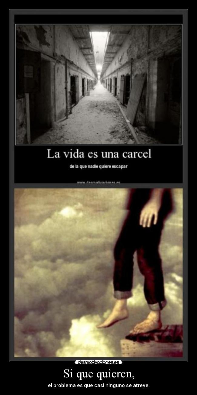 Si que quieren, - el problema es que casi ninguno se atreve.