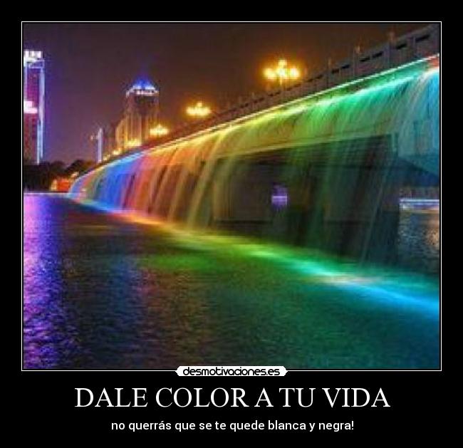 DALE COLOR A TU VIDA - no querrás que se te quede blanca y negra!