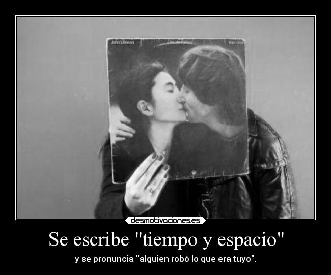 Se escribe tiempo y espacio -