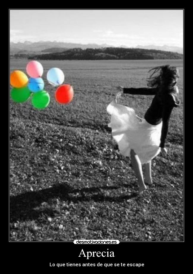 Aprecia - Lo que tienes antes de que se te escape