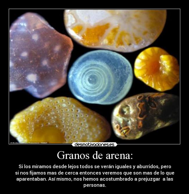 Granos de arena: -