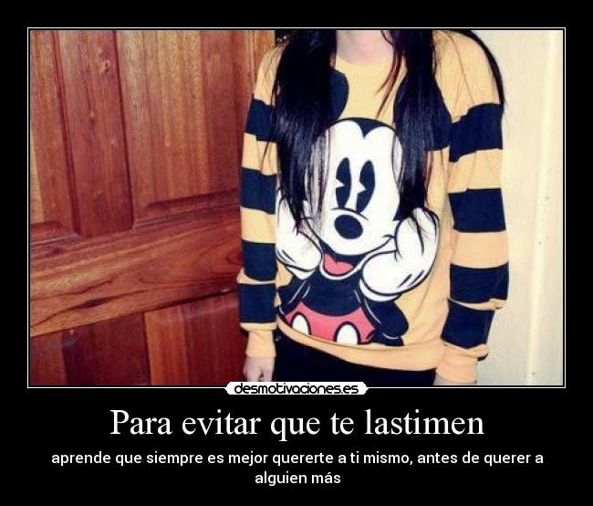 Para evitar que te lastimen - 