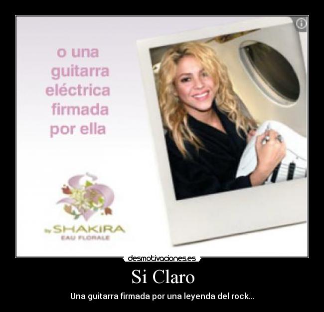 Si Claro - Una guitarra firmada por una leyenda del rock...