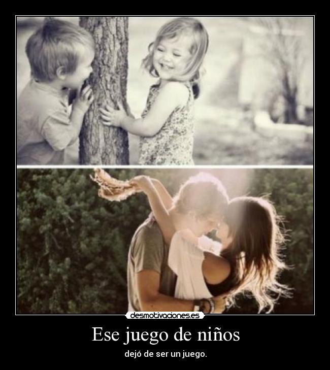 Ese juego de niños - dejó de ser un juego.