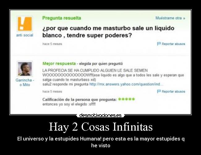 Hay 2 Cosas Infinitas - 