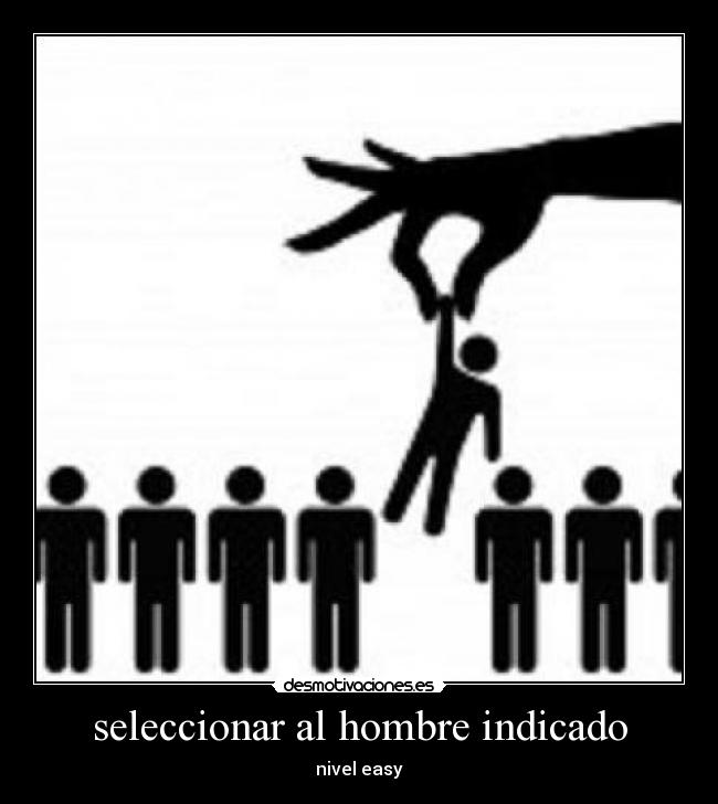 seleccionar al hombre indicado - nivel easy
