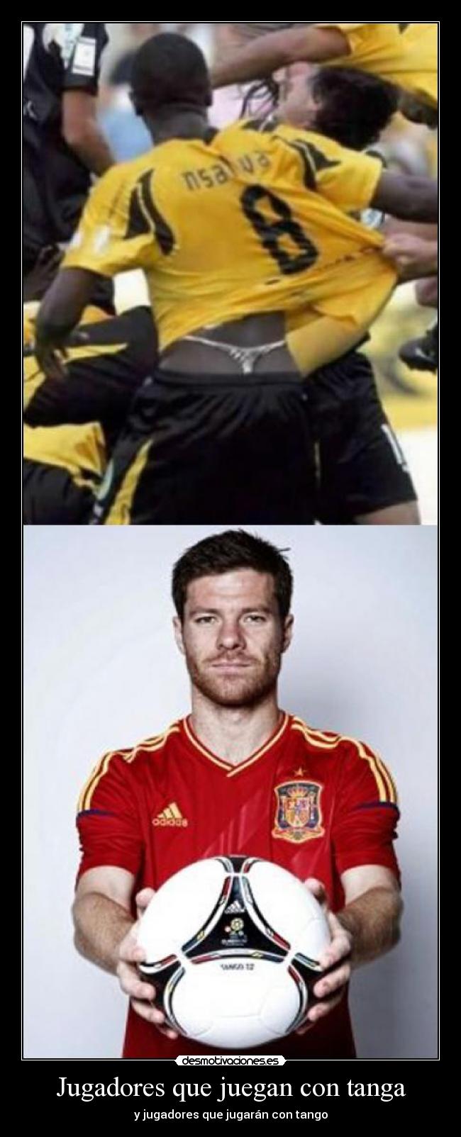 Jugadores que juegan con tanga -