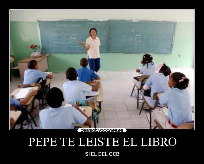 PEPE TE LEISTE EL LIBRO - SI EL DEL OCB