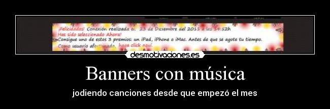 Banners con música -
