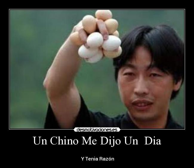 Un Chino Me Dijo Un  Dia - 如果你花时间去翻译这个你是一个傻瓜
 Y Tenia Razón