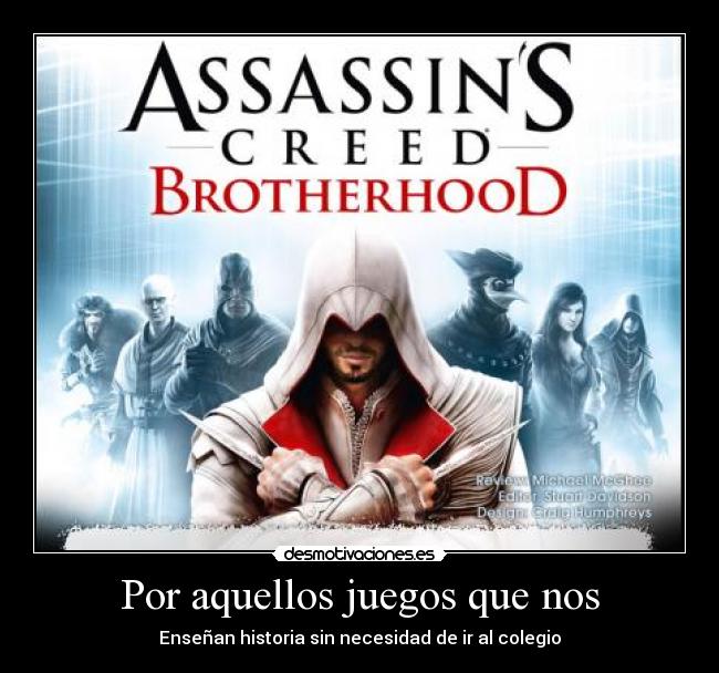carteles para que colegio esta assasins creed desmotivaciones