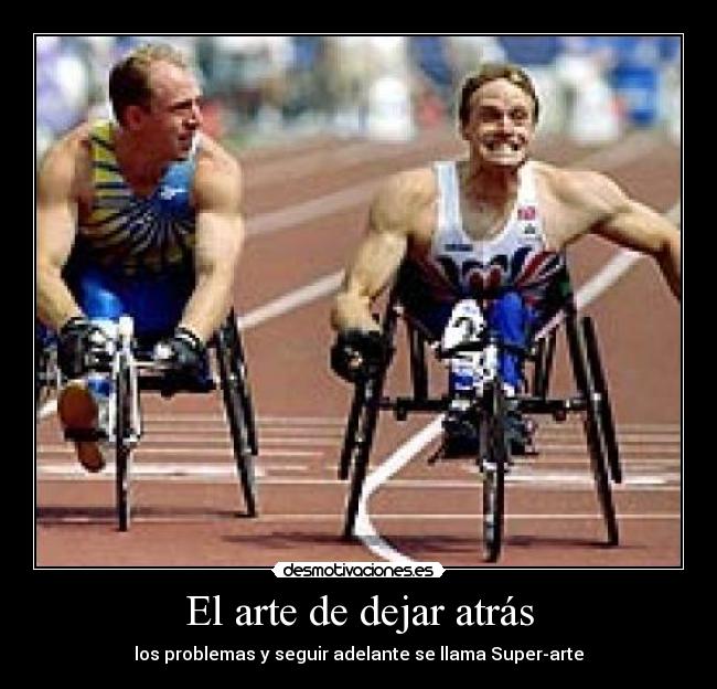 El arte de dejar atrás -