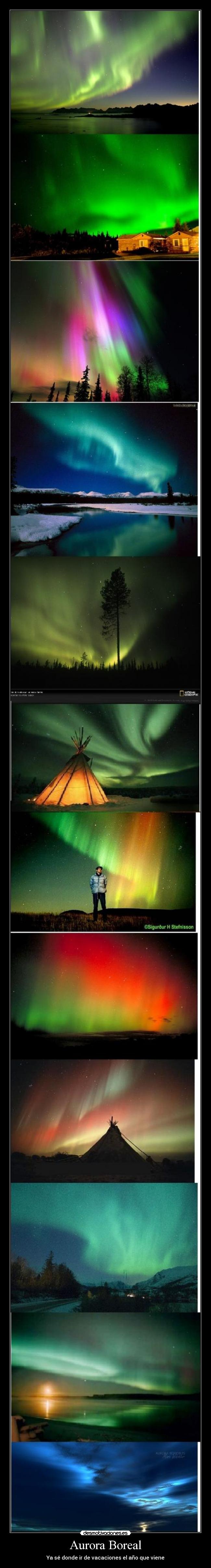 Aurora Boreal - Ya sé donde ir de vacaciones el año que viene