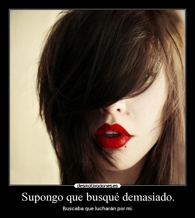 Supongo que busqué demasiado. -