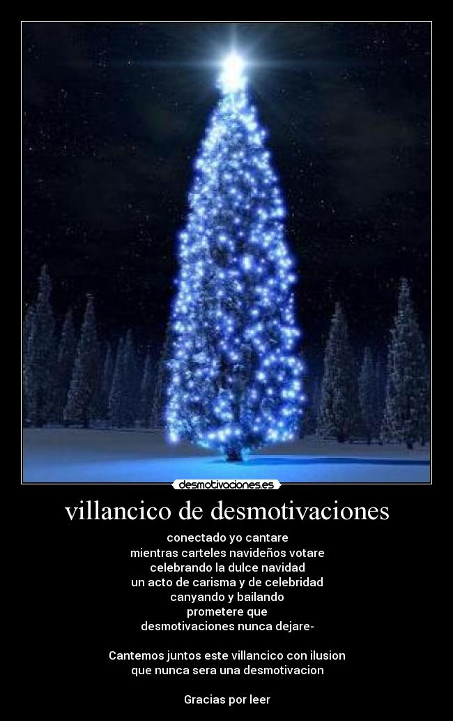 villancico de desmotivaciones -