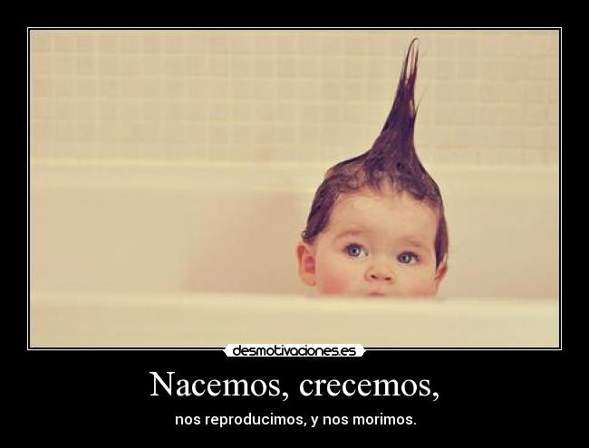 Nacemos, crecemos, - 