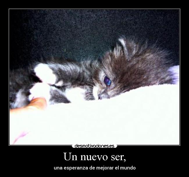 Un nuevo ser, - 