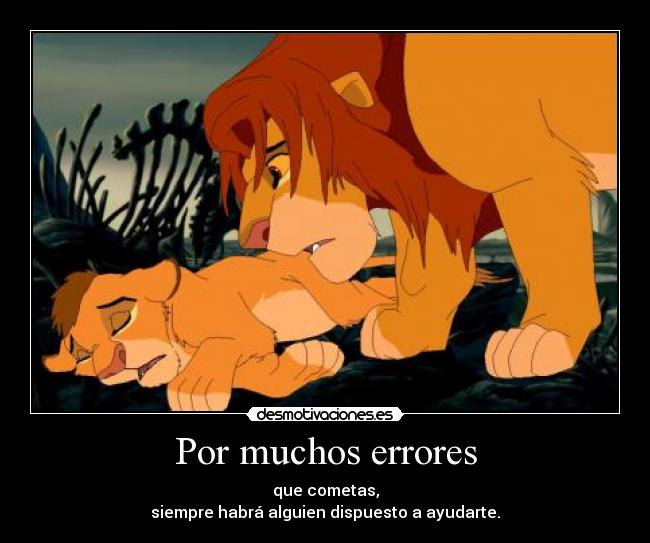 Por muchos errores -