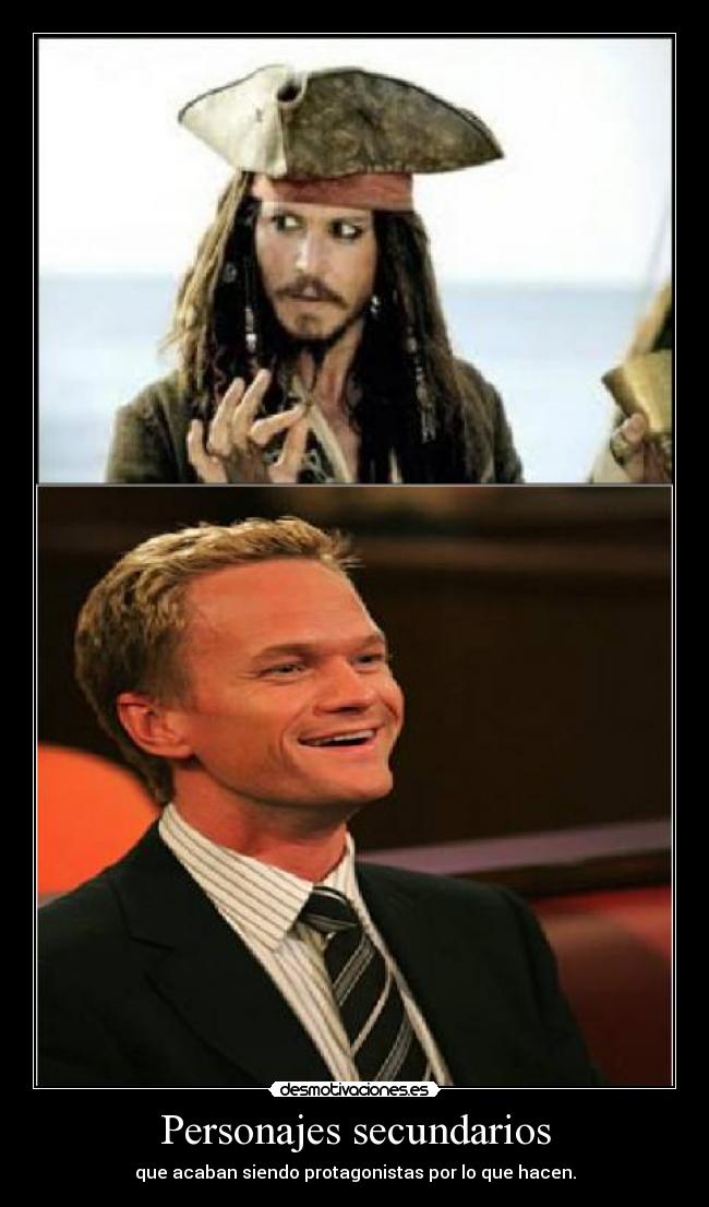 carteles barney stinson jack sparrow desmotivaciones